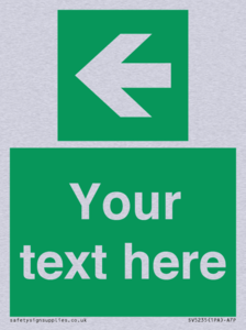 Custom Arrow Left Sign